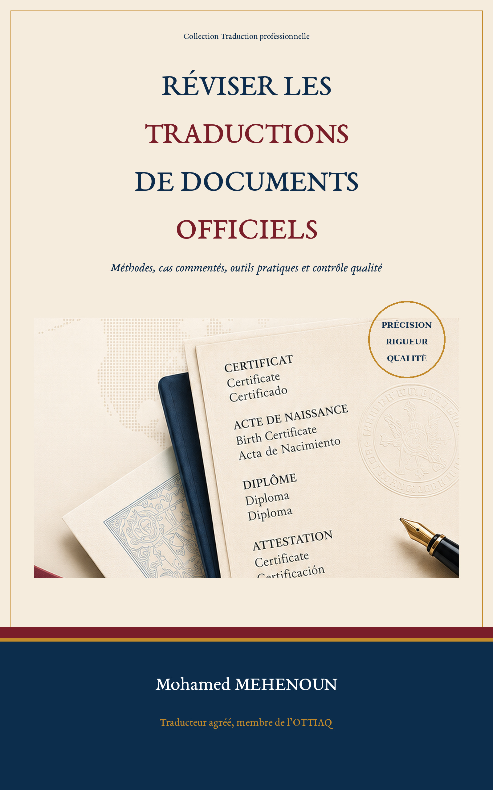 Couverture — Réviser les traductions de documents officiels